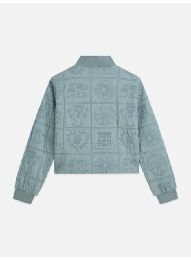 Quilted reversible jacket