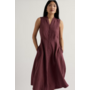 Sleeveless Carved Wood Dress