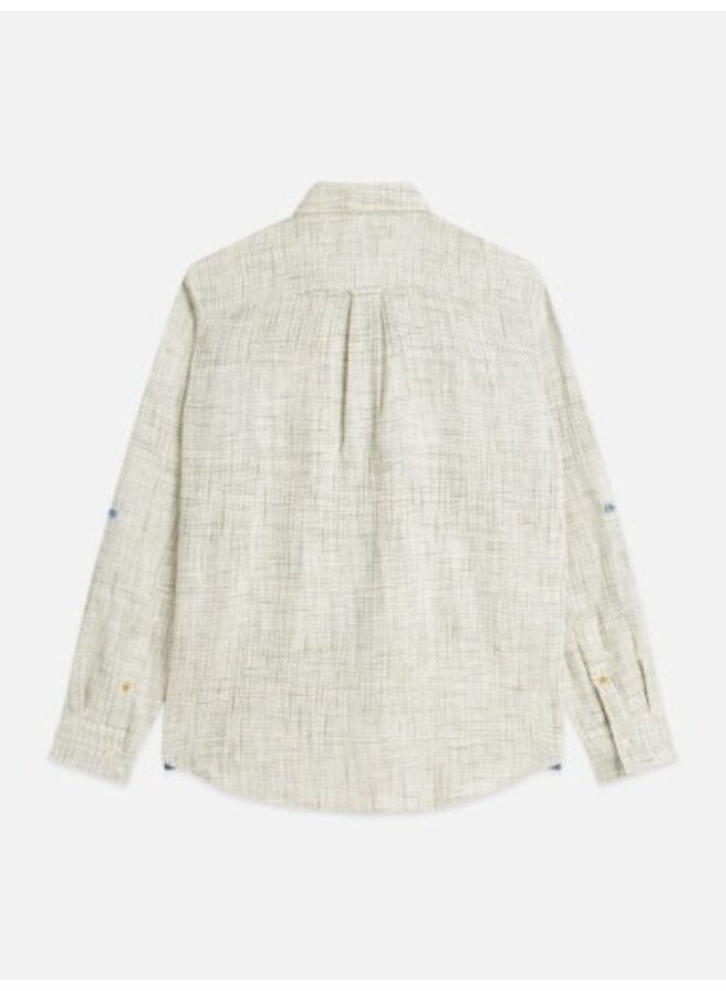 MELANGE WAFFLE REGULAR-FIT SHIRT