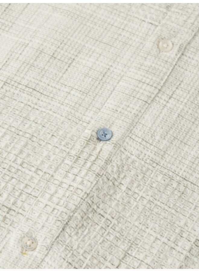 MELANGE WAFFLE REGULAR-FIT SHIRT