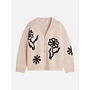 Intarsia oversized-fit cardigan