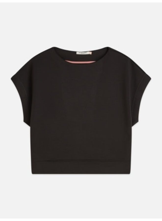 Modal slash neck sweatshirt
