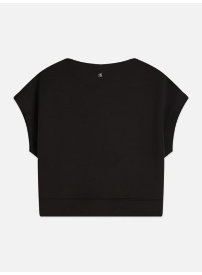 Modal slash neck sweatshirt