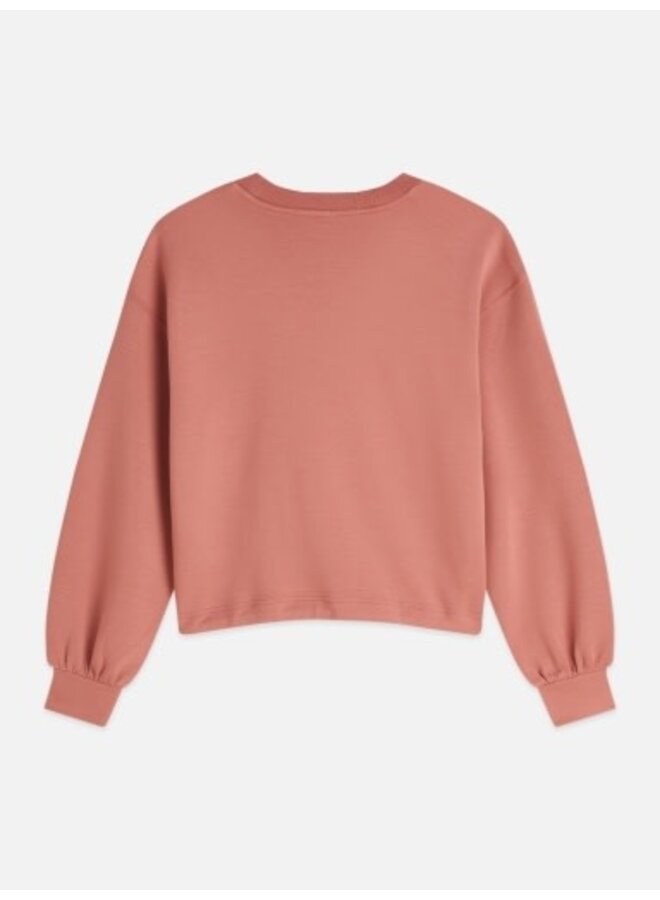 Modal V-neck sweatshirt
