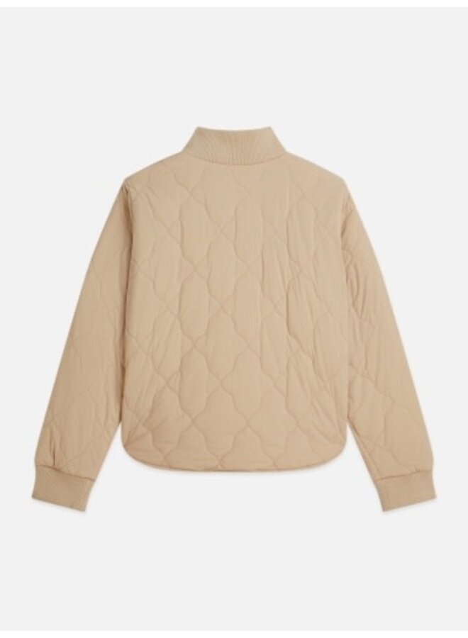 Quilted reversible bomber