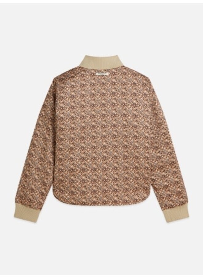Quilted reversible bomber