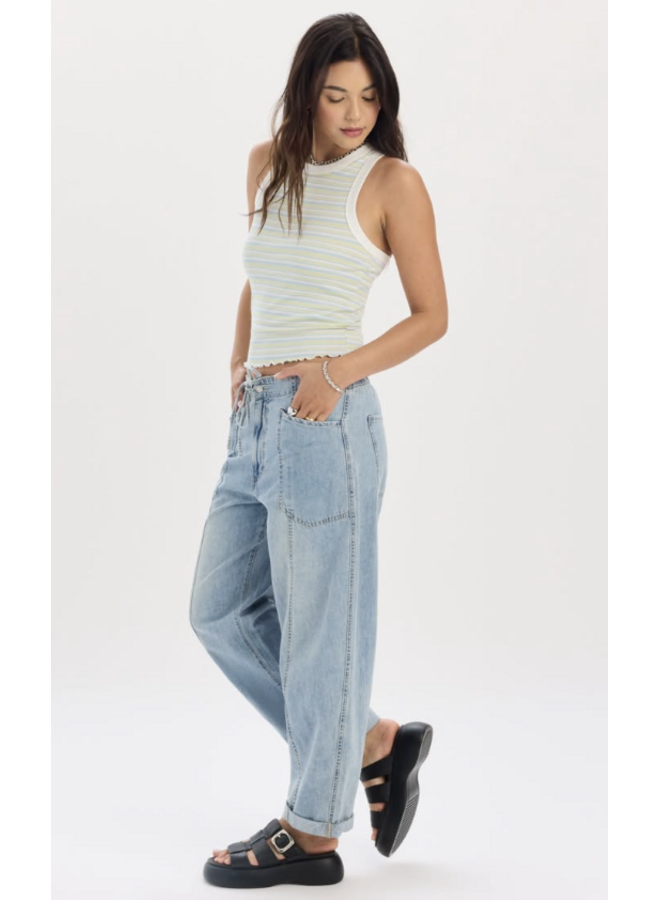 Villa Drawstring Barrel Leg
