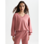 Modal V-neck sweatshirt