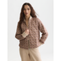 Quilted reversible bomber