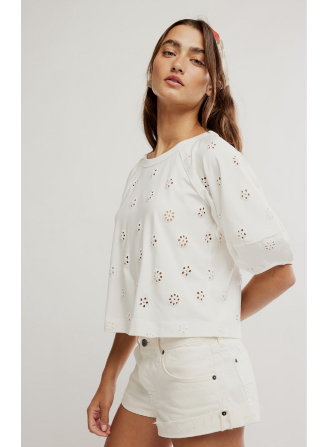 Jessie Eyelet Tee