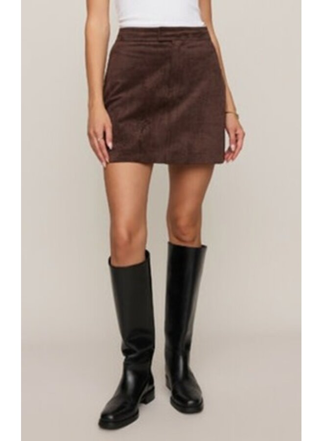 PERRI SUEDE MINI SKIRT