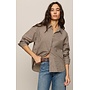 ON DUTY GINGHAM BUTTON UP TOP