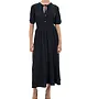 Plisse Midi Dress