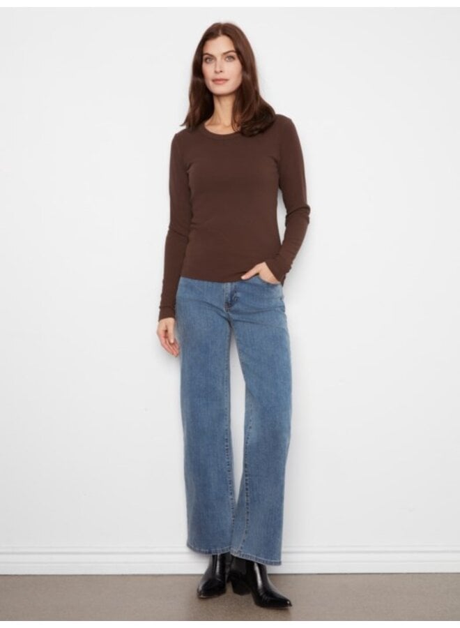 Tencel Rib L/S Crew Neck