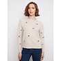 Embroidered Floral Raglan Sweater