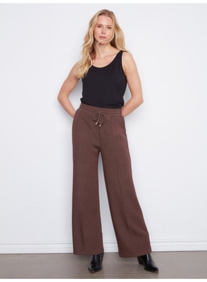 Soft Scuba Wide Leg Jogger Pants