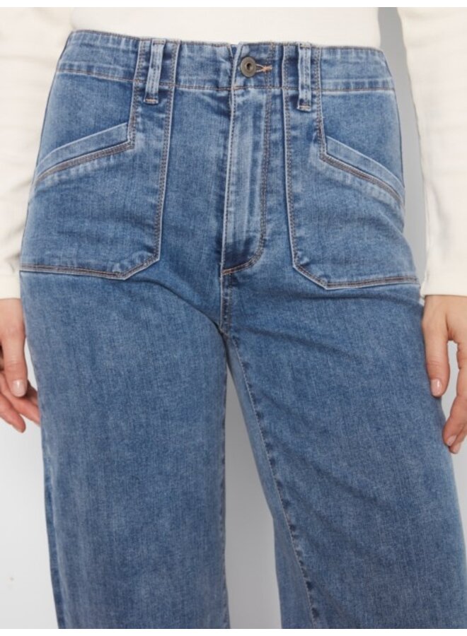 Cropped Wide Leg Stretch