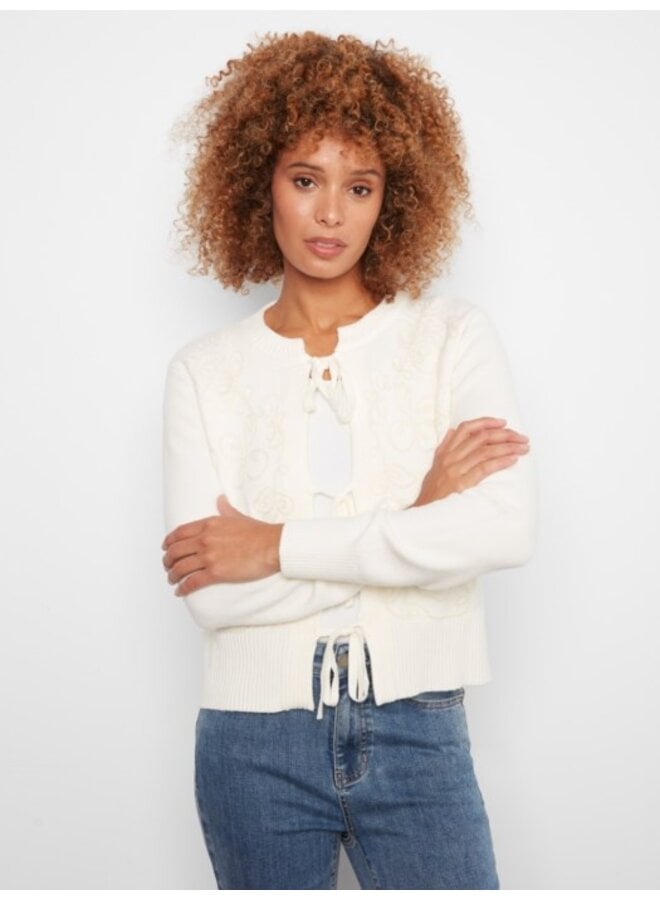 Bow Tie Front  Sweater