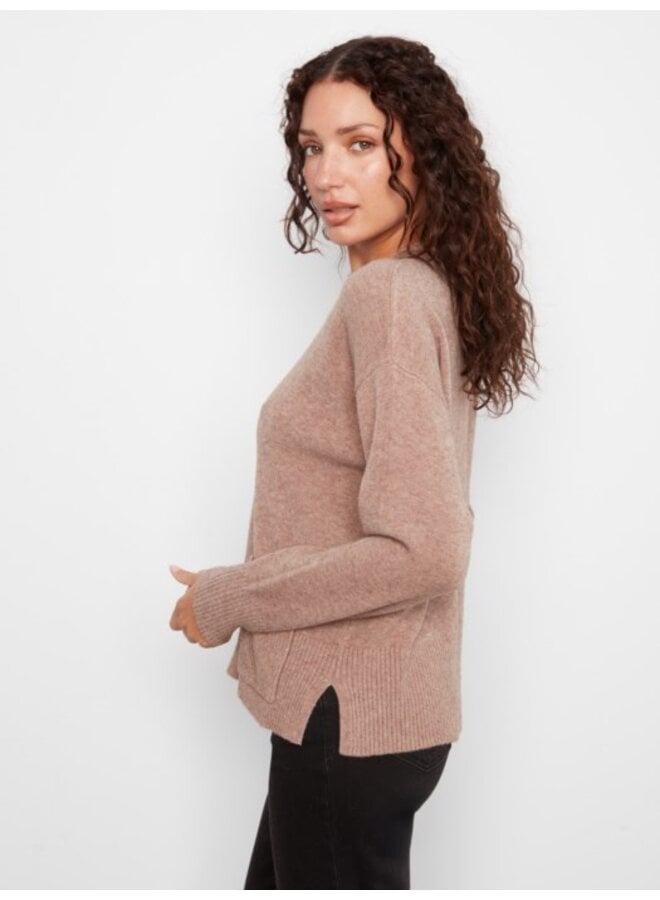 Patch Pocket Crew Neck Sweater