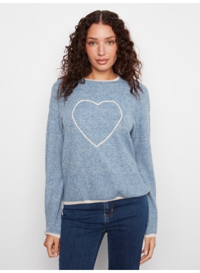 Embroided Heart Sweater
