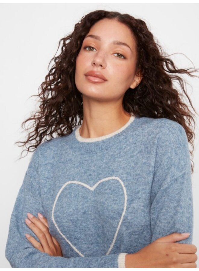 Embroided Heart Sweater
