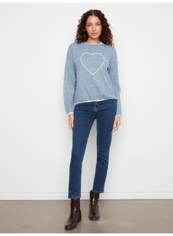 Embroided Heart Sweater