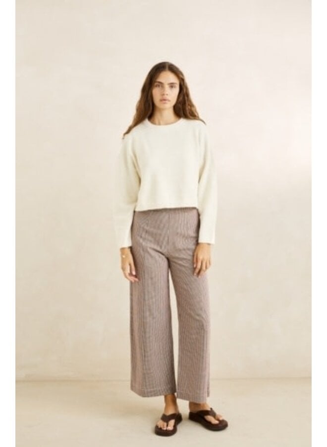 estelle fluffy crew neck knit