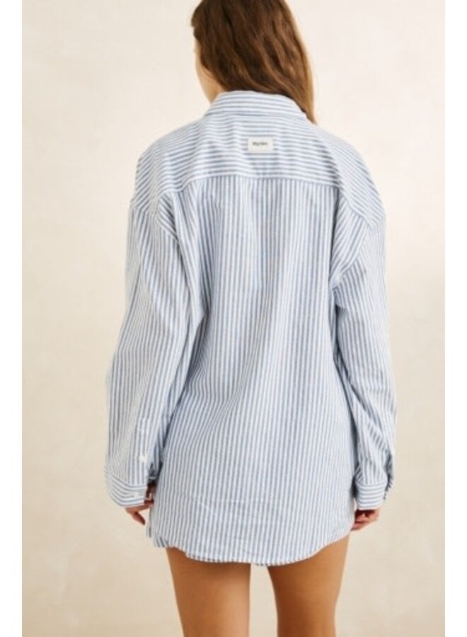 vista stripe oversized shirt