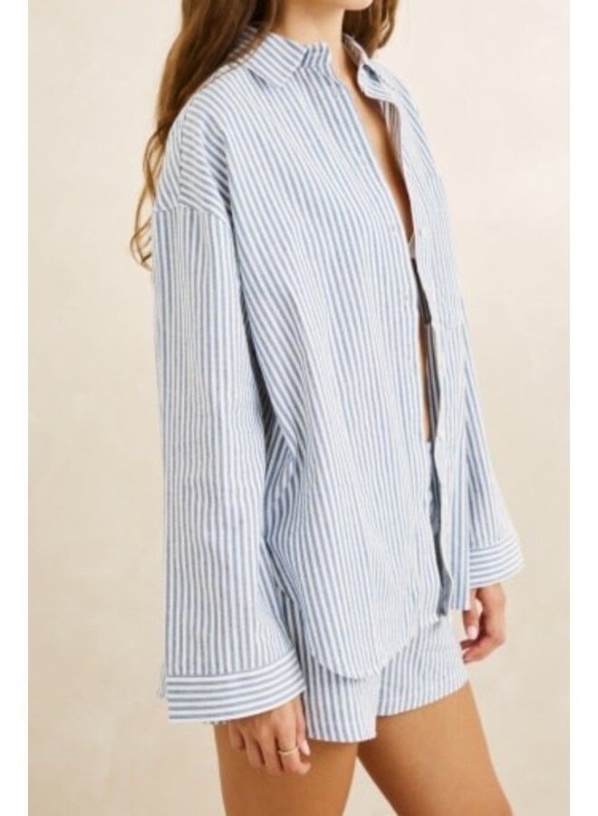 vista stripe oversized shirt