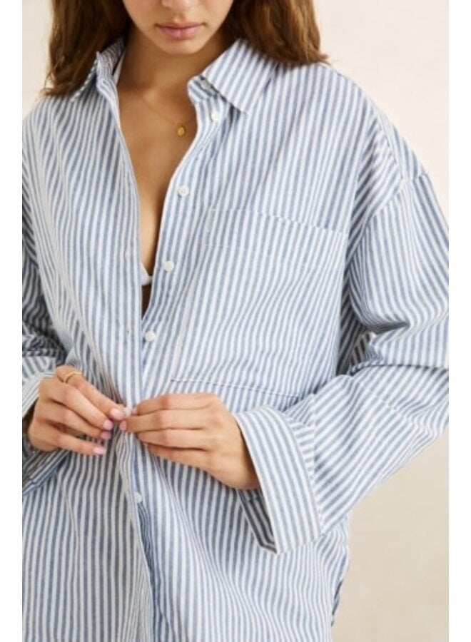 vista stripe oversized shirt