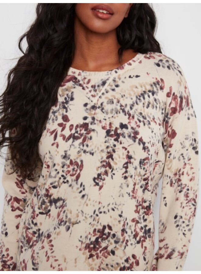 Printed Cotton Crew Neck