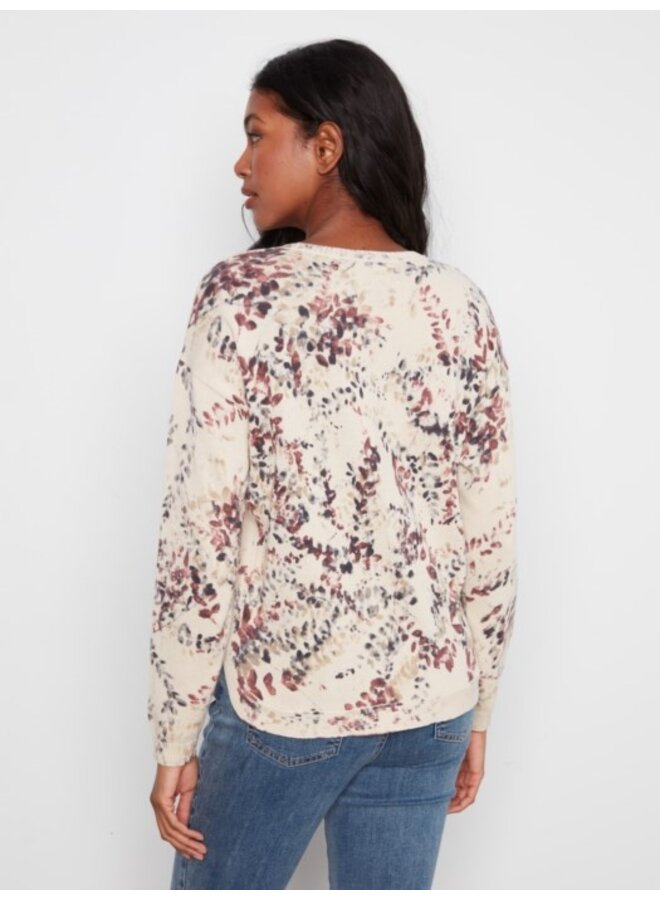 Printed Cotton Crew Neck