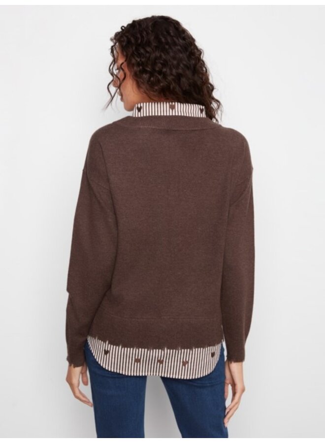 V neck Fooler Sweater