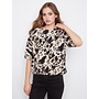 Cow Print Balloon sleeve