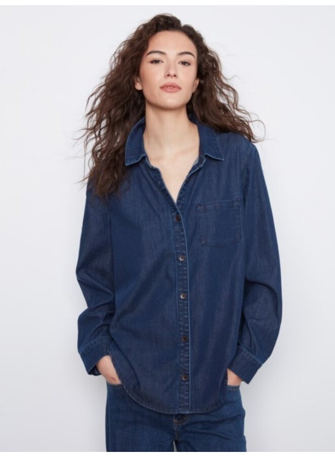 Tencel Button front shirt