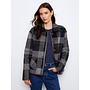 Reversible Plaid Jacket with leather