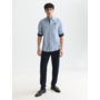 PRINTED COTTON POPLIN REGULAR-FIT SHIRT