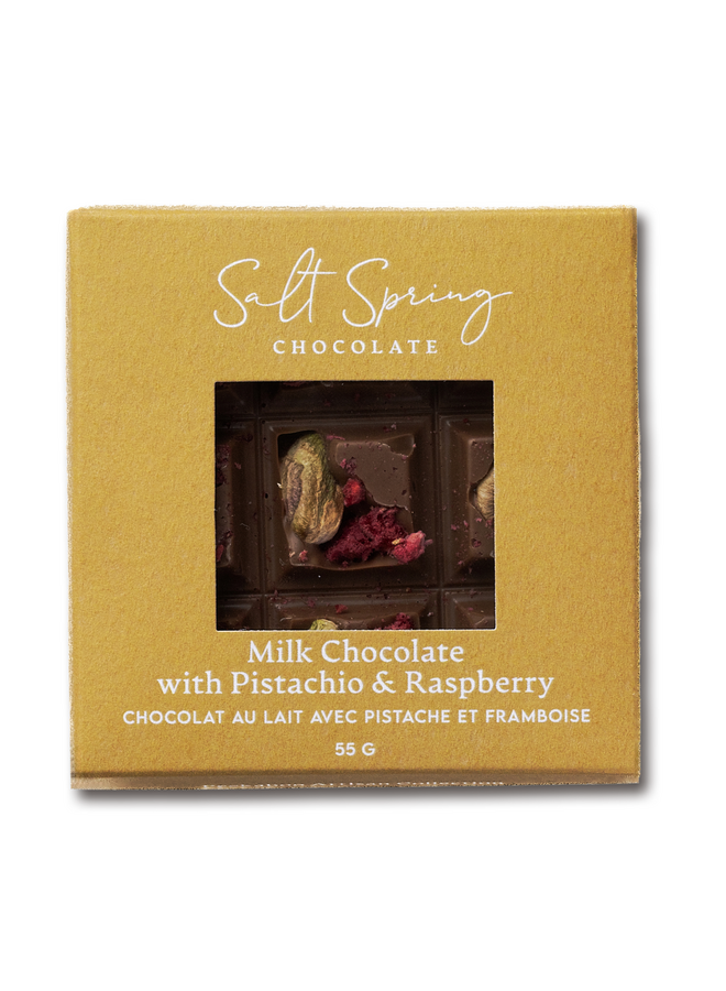 Milk Chocolate Raspberry Pistachio