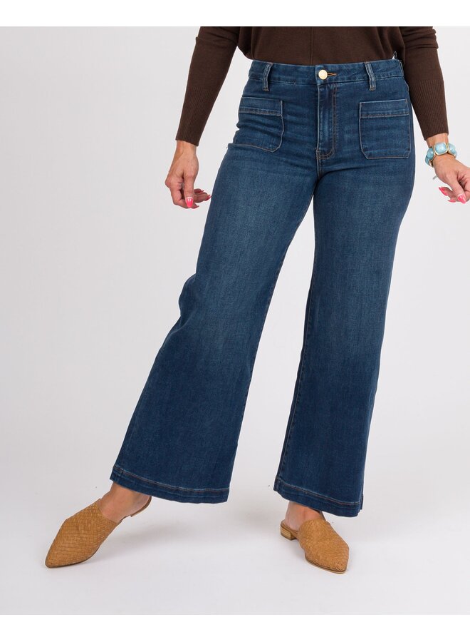 MEG HIGH RISE WIDE LEG W PATCH PKTS REG HEM