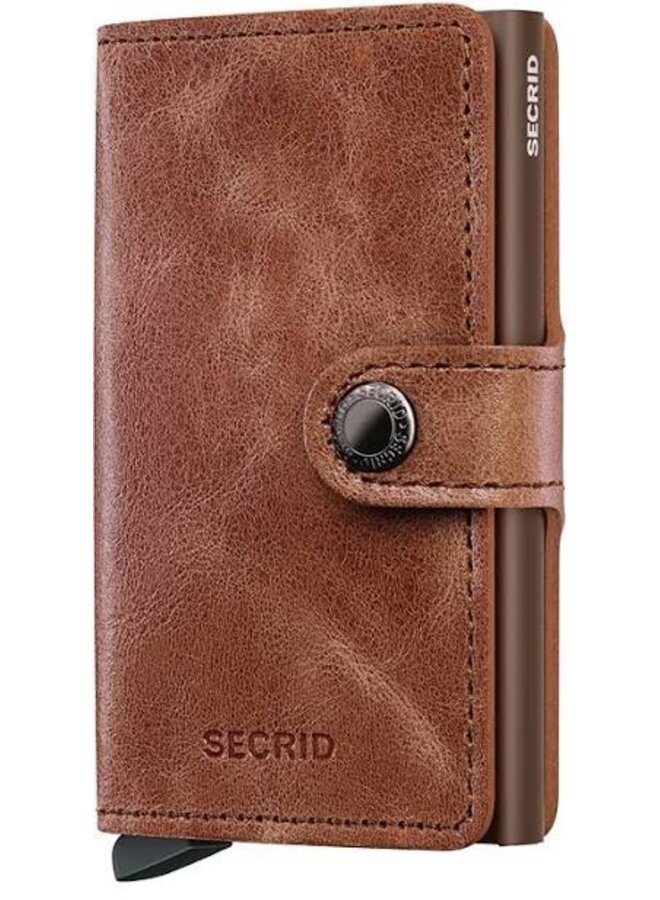Miniwallet Vintage Cognac - Brown