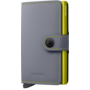 Miniwallet Matte Grey - Lime