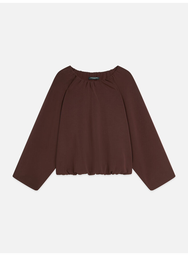Gathered Tencel Sweatshirt