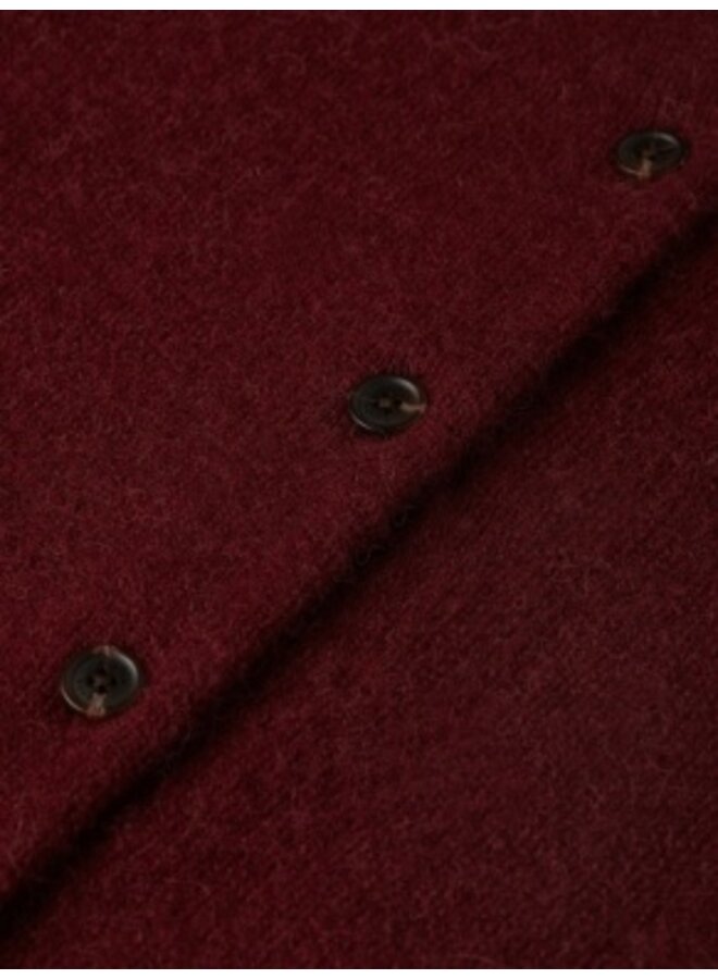 Fuzzy Crewneck  Cardigan