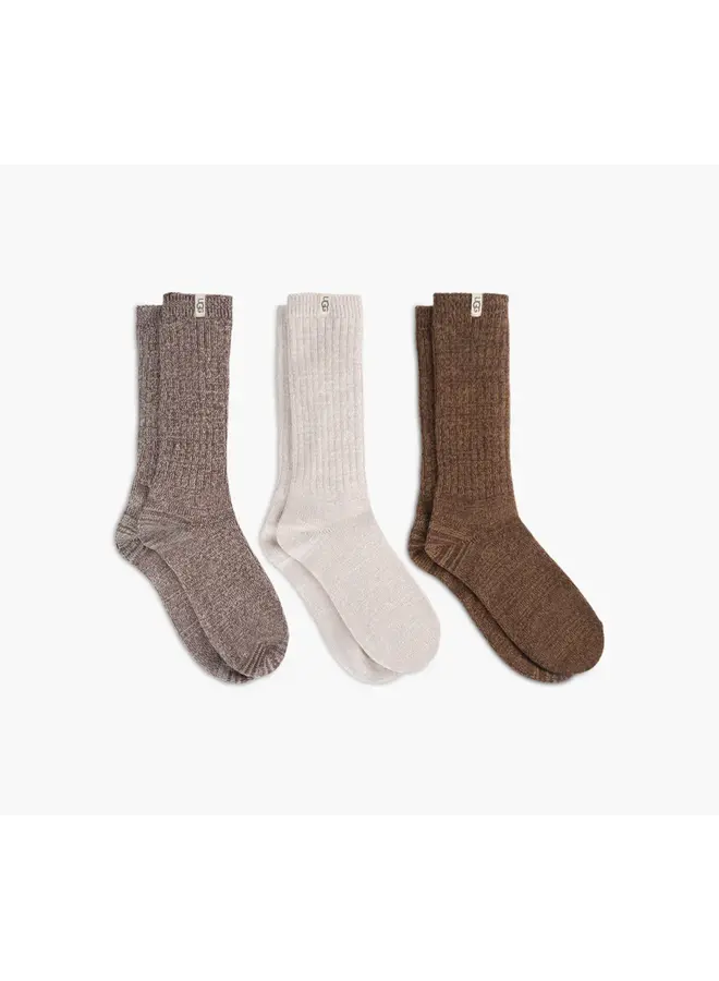 Rib Knit Slouchy 3-Pack