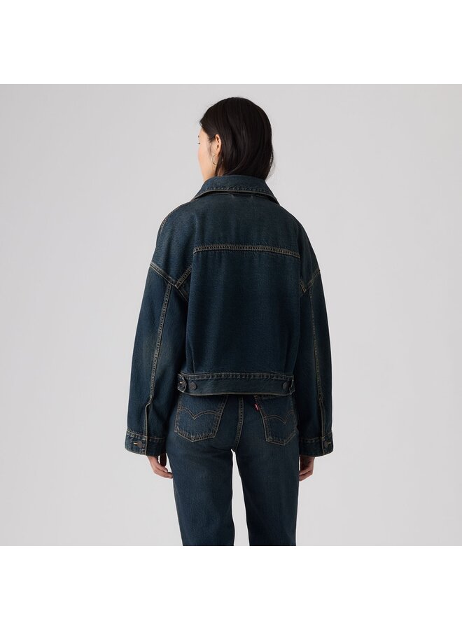 Loose Crop Trucker Jacket