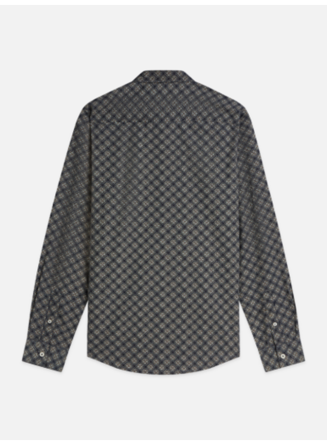 MICRO PRINTED SLIM FIT SHIRT