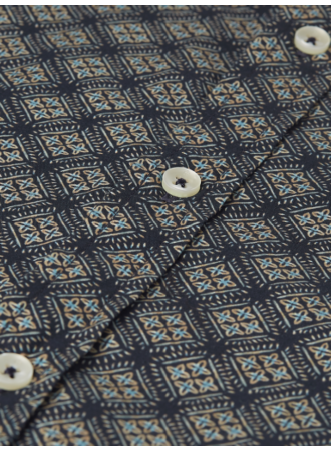 MICRO PRINTED SLIM FIT SHIRT