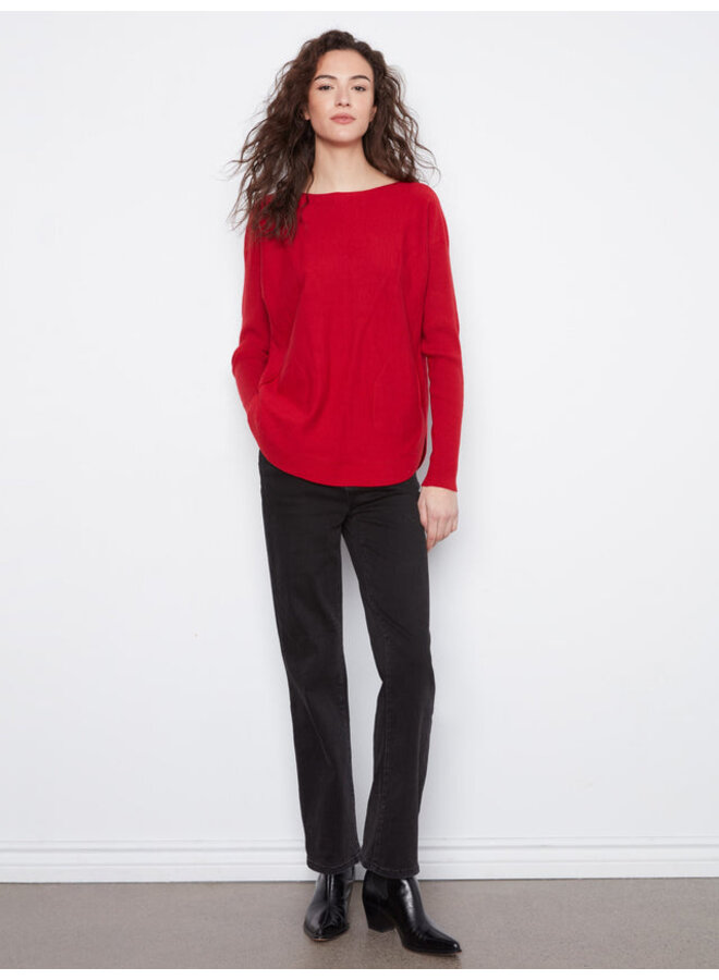 Knit Sweater w/ lace up cuffs