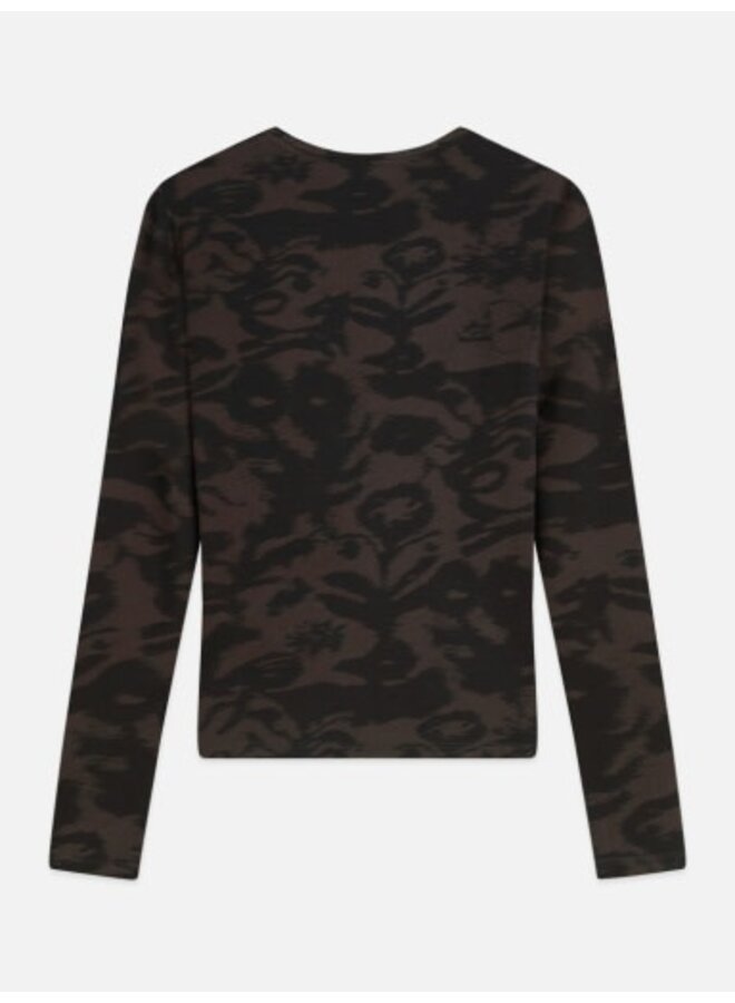 All over printed long sleeve T