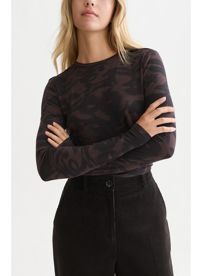 All over printed long sleeve T